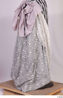  Photos Woman in Historical Dress 101 18th century historical clothing lower body silver skirt 0006.jpg